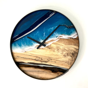 *NEW // 18” Life’s a Beach Spalted Maple Wall Clock