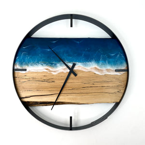 21” Life’s a Beach Live Edge Spalted Maple Wall Clock