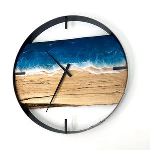 21” Life’s a Beach Live Edge Spalted Maple Wall Clock
